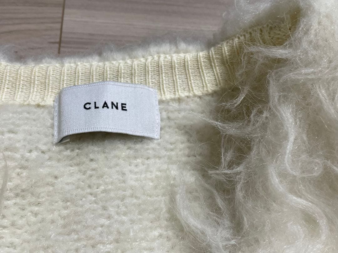は*ん様 クラネCLANE BI COLOR SHAGGY KNIT CARDI