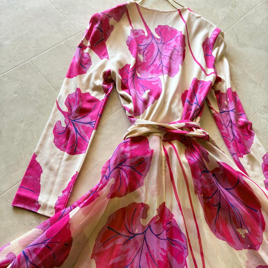 NO.3-166 DIANEvon FURSTENBERG花柄七分袖ワンピース4