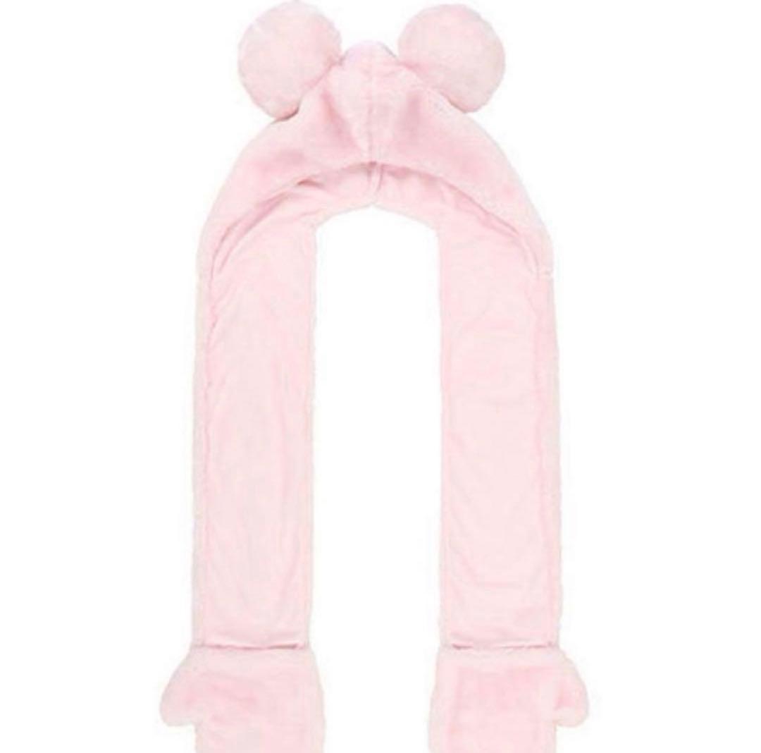 ディズニー マフラーファンキャップ ピンク