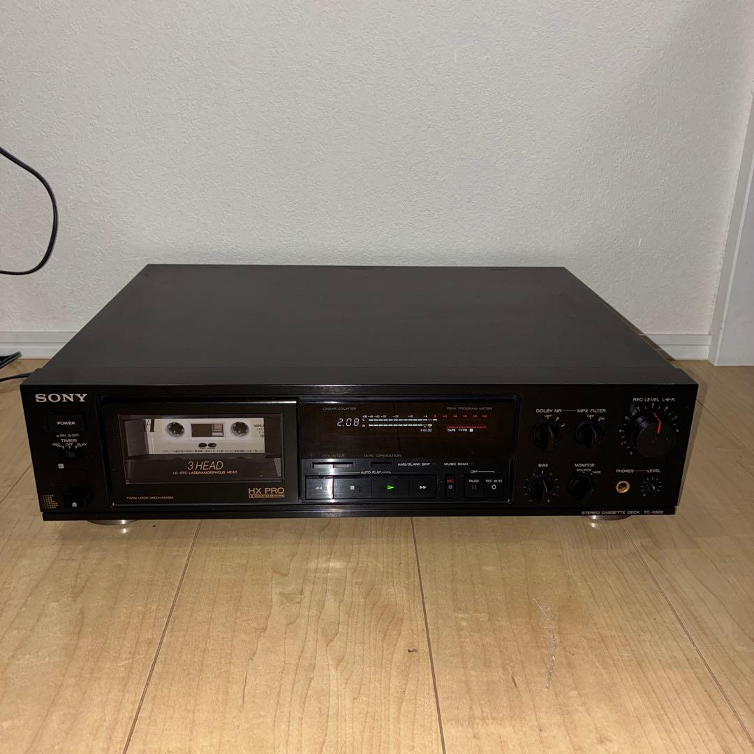 SONY ソニー TC-K600カセットデッキ 3ヘッド　動作ok