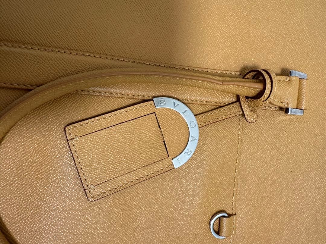 BVLGARI メンズ トートバッグ ビジネスバッグ ベージュ　保存袋あり