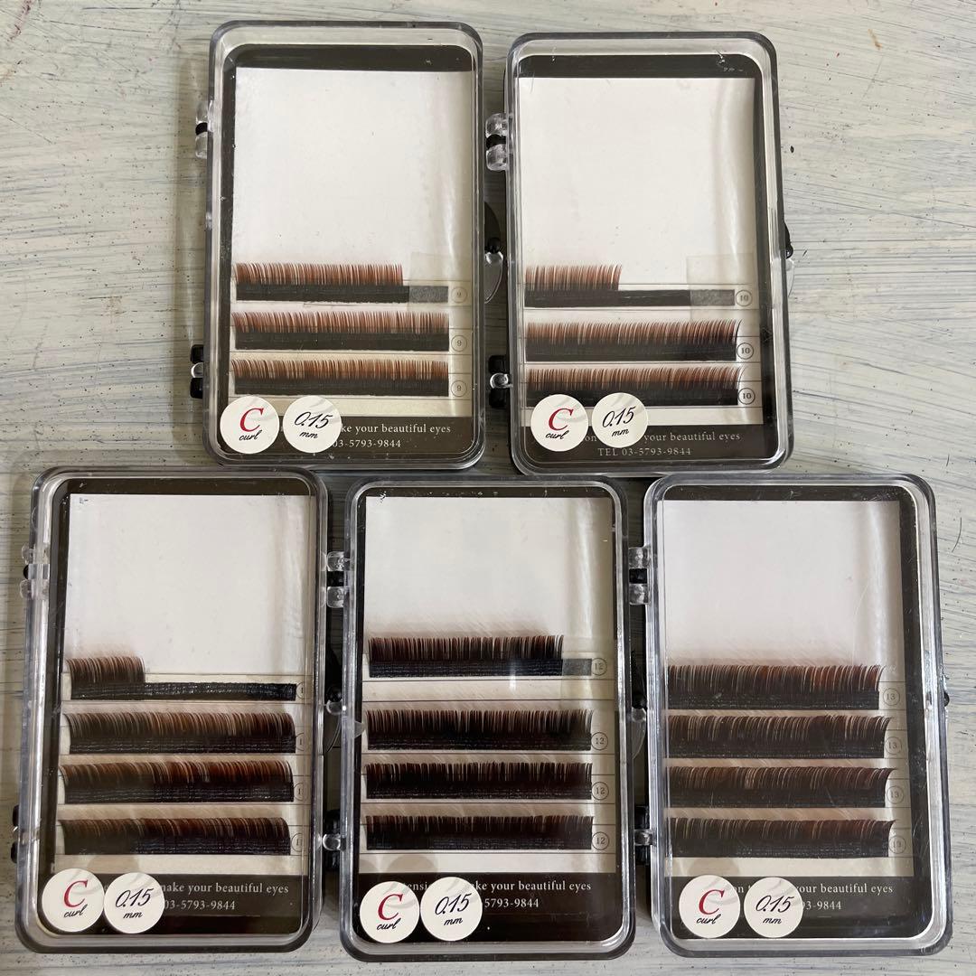 プロラッシュ　まつ毛エクステ　グラデーションー　Cカール　まとめ売り