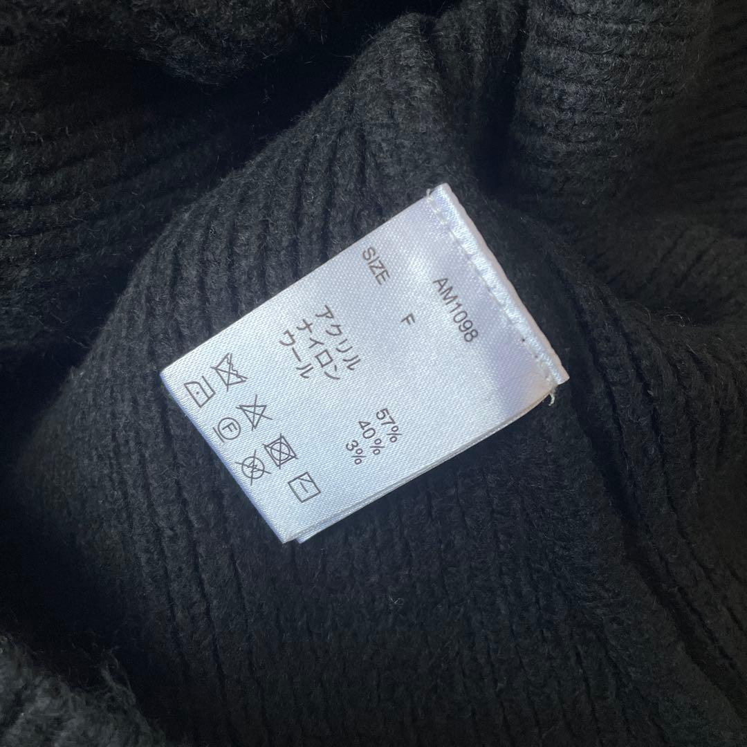 スカート andmary Wendy flare mini dress black