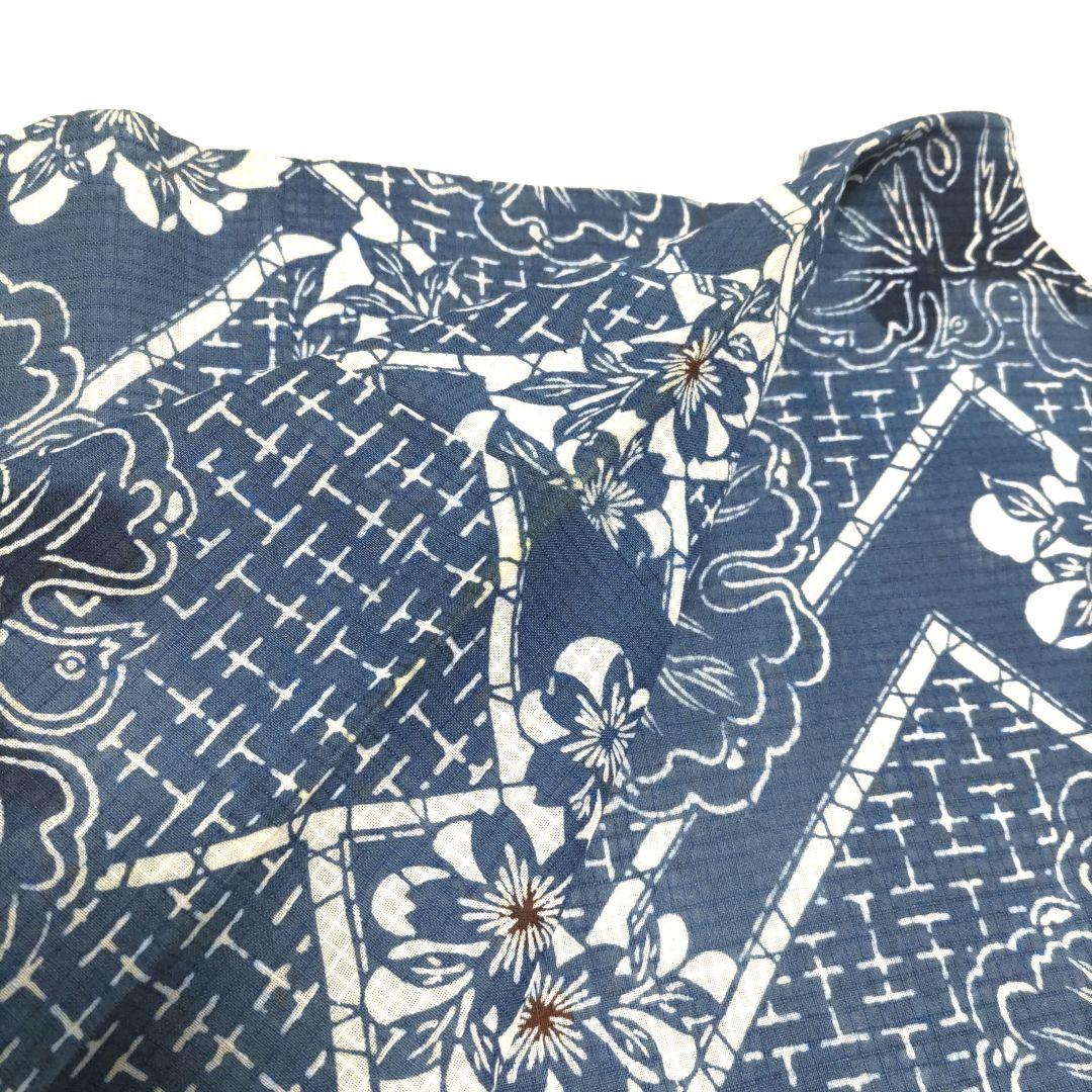 綿紅梅小紋　浴衣　夏着物