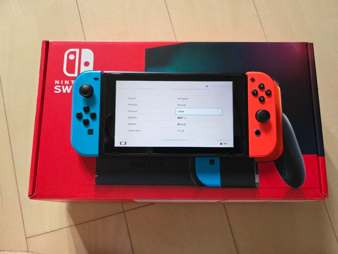 Nintendo Switch 本体 青/赤　ケース付き