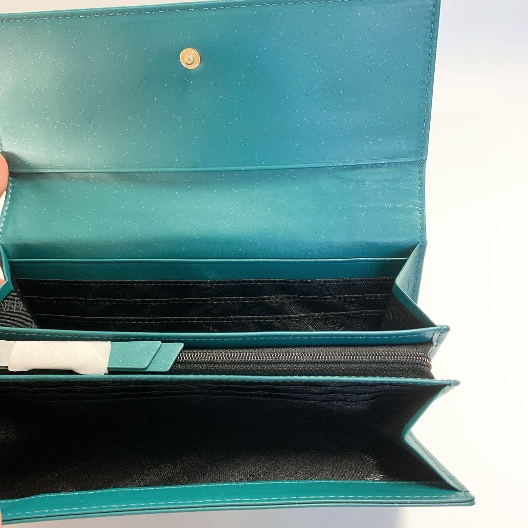 【新品】ピンキー＆ダイアン かぶせ長財布 カヌレ大容量カード入れロゴ型押し現行品