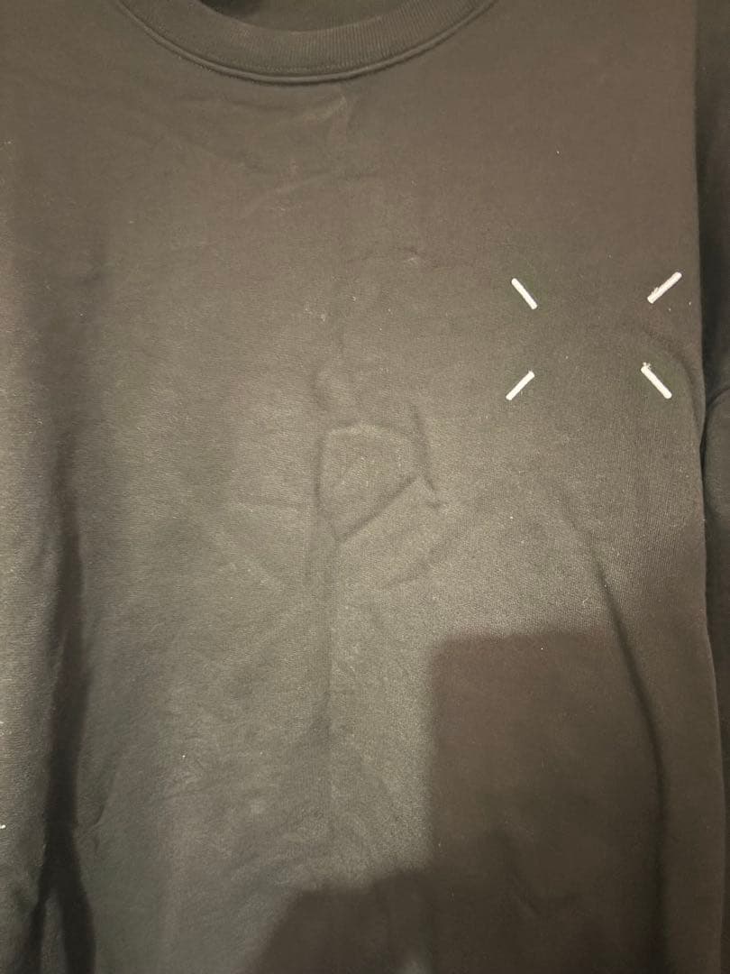 MM6 ブラック スウェットシャツ