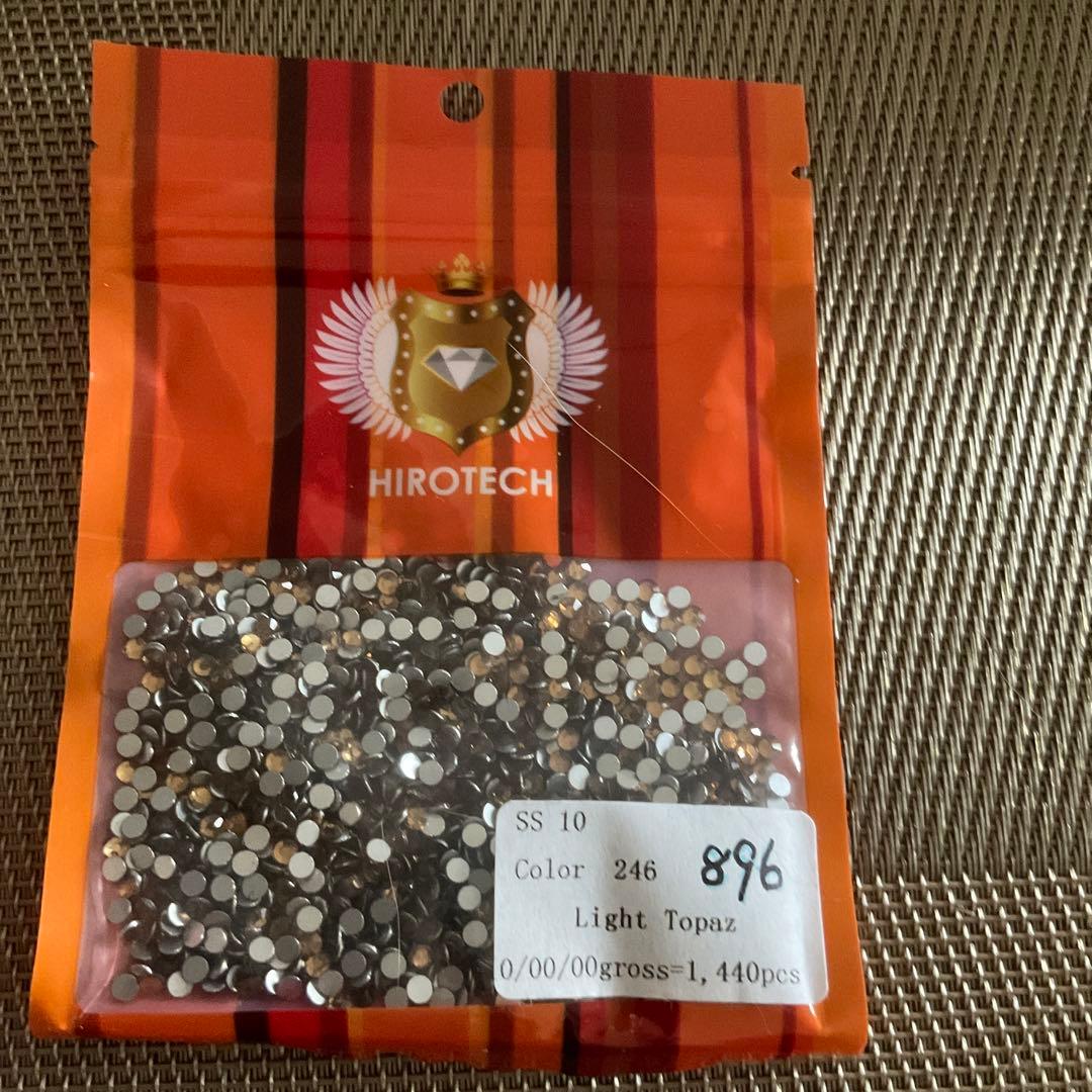 ❗️ライト トパーズ、高品質クリスタルガラスストーン、ss10，10グロスパック