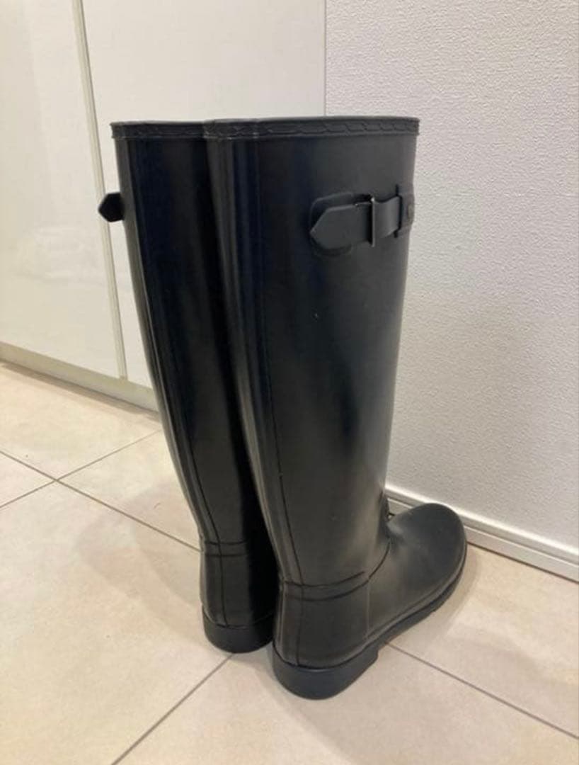 ハンター レインブーツ リファインド ネイビーUK7