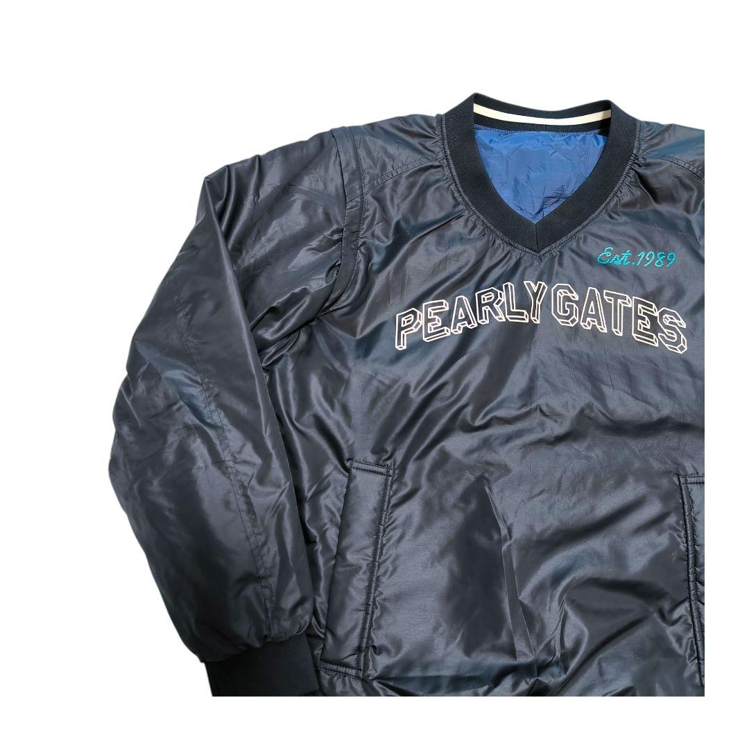 パーリーゲイツ ブラック×ネイビー リバーシブル　スニード　4way ベスト