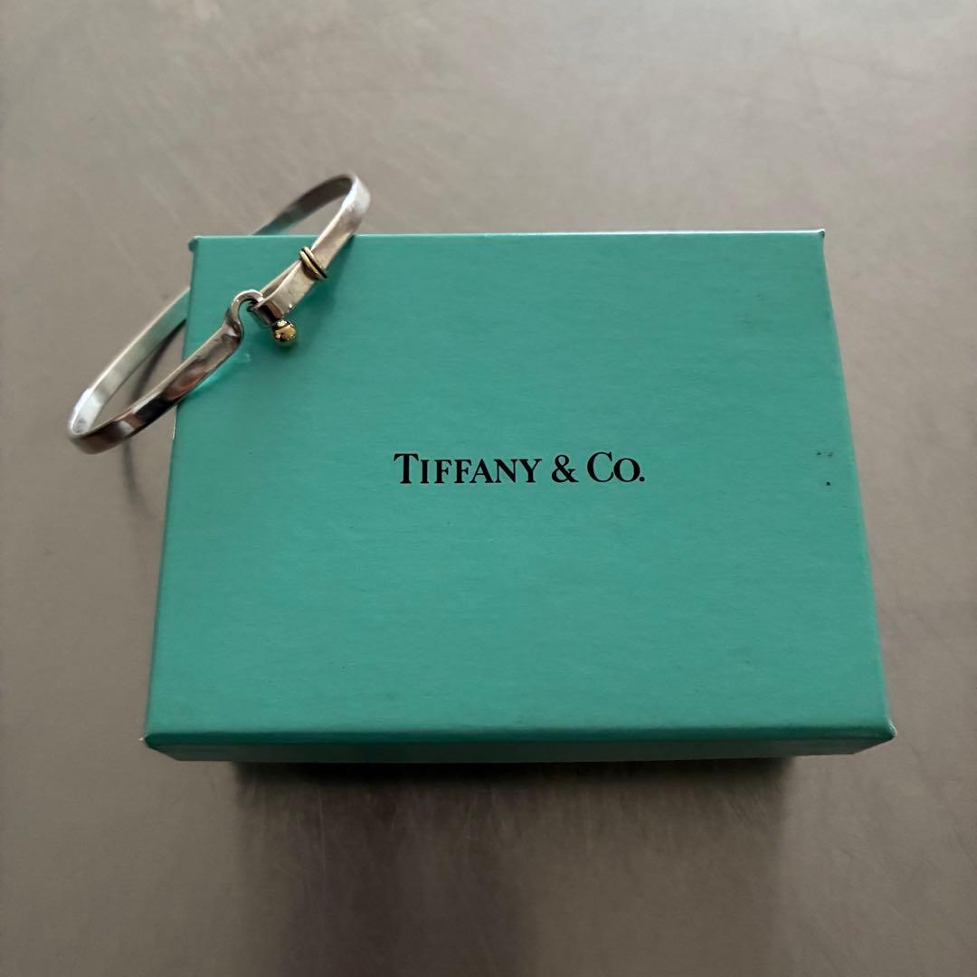TIFFANY&Co. ティファニー フック＆アイ バングル シルバー K18