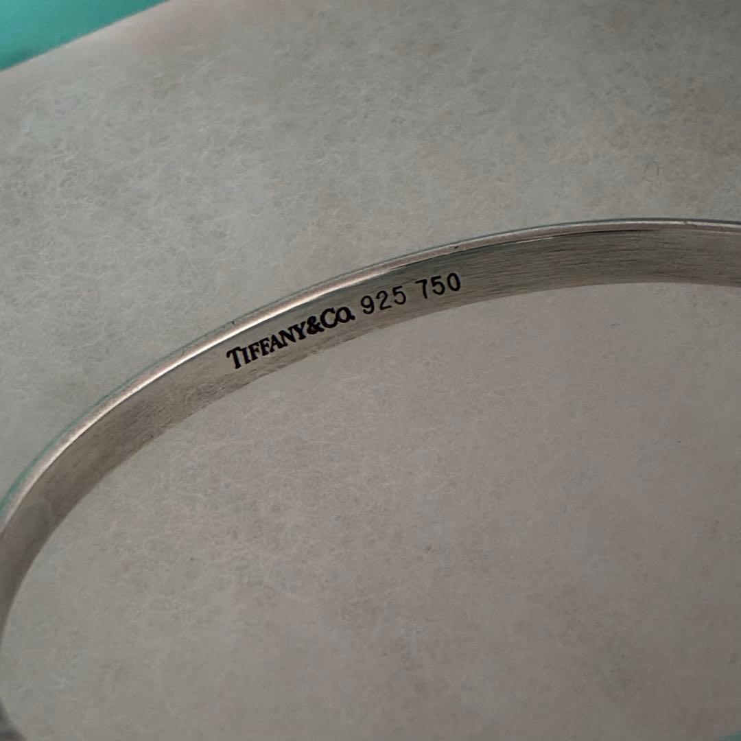 TIFFANY&Co. ティファニー フック＆アイ バングル シルバー K18