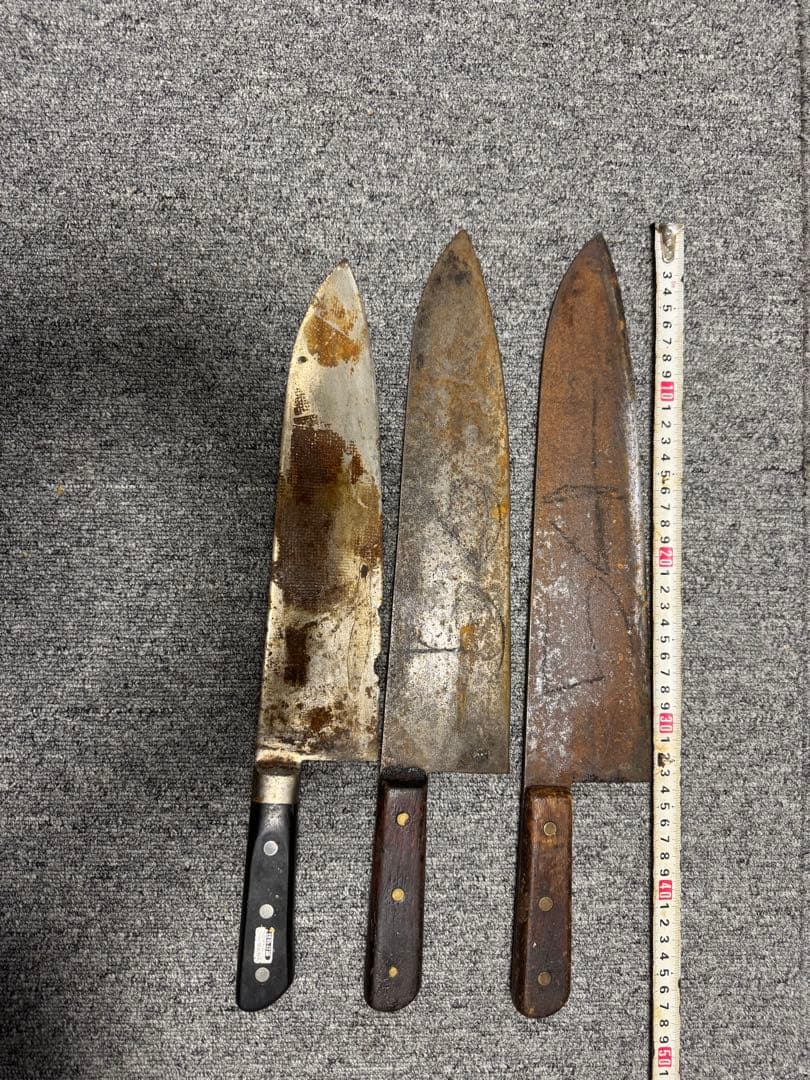 d*9様 牛刀 3本セット 使用感あり