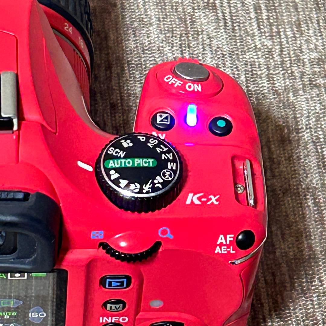 稼働品　PENTAX K-x レッド レンズキット　シャッター回数2745