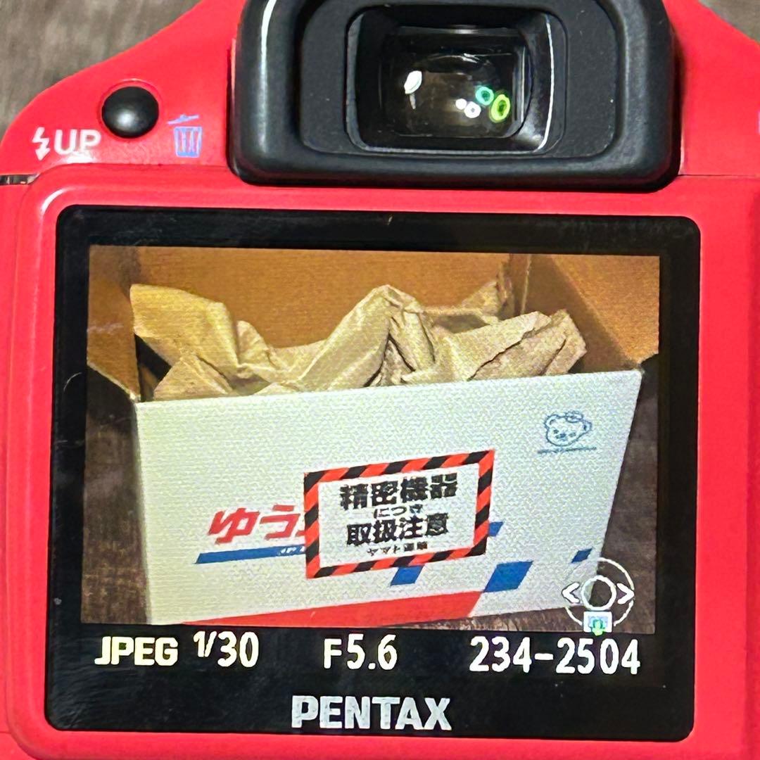 稼働品　PENTAX K-x レッド レンズキット　シャッター回数2745