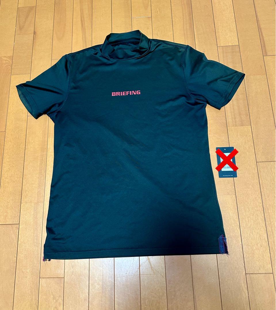 ブリーフィングBRIEFING☆ツアー定番ハイネックTシャツ☆黒☆L☆