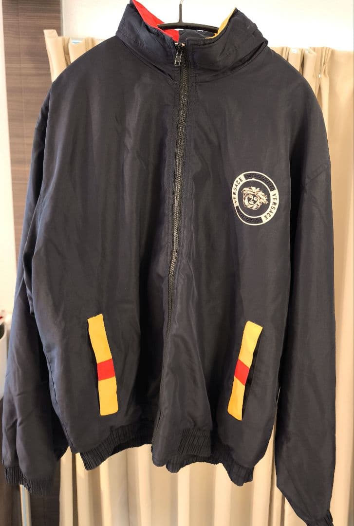 VERSACE ネイビーナイロンジャケット セットアップ