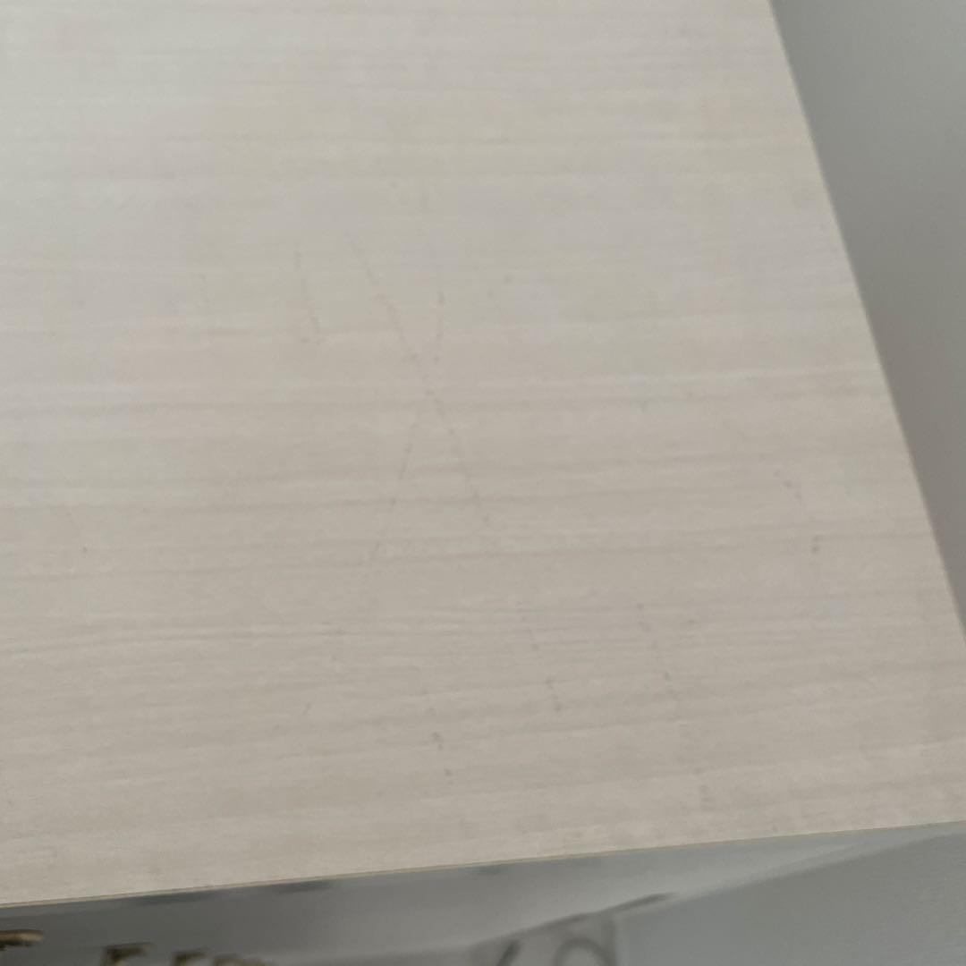 B-COMPANY 606 浅型チェスト　6段　ゴールド取手【一部難あり】