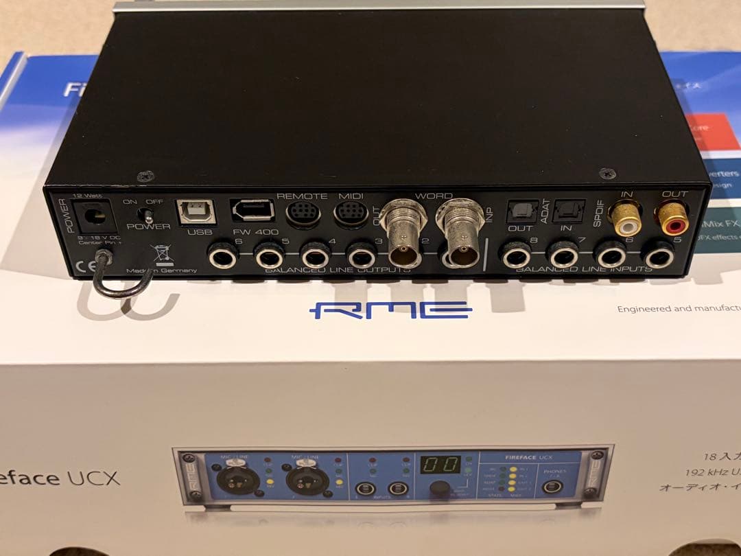 RME Fireface UCX オーディオインターフェイス
