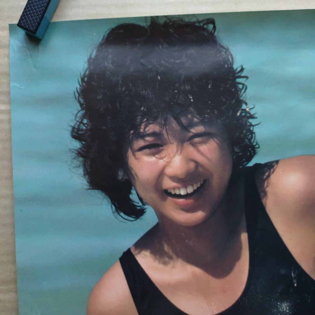 堀ちえみ／稲妻パラダイス 特典ポスター 80年代当時物 アイドル レア 小型