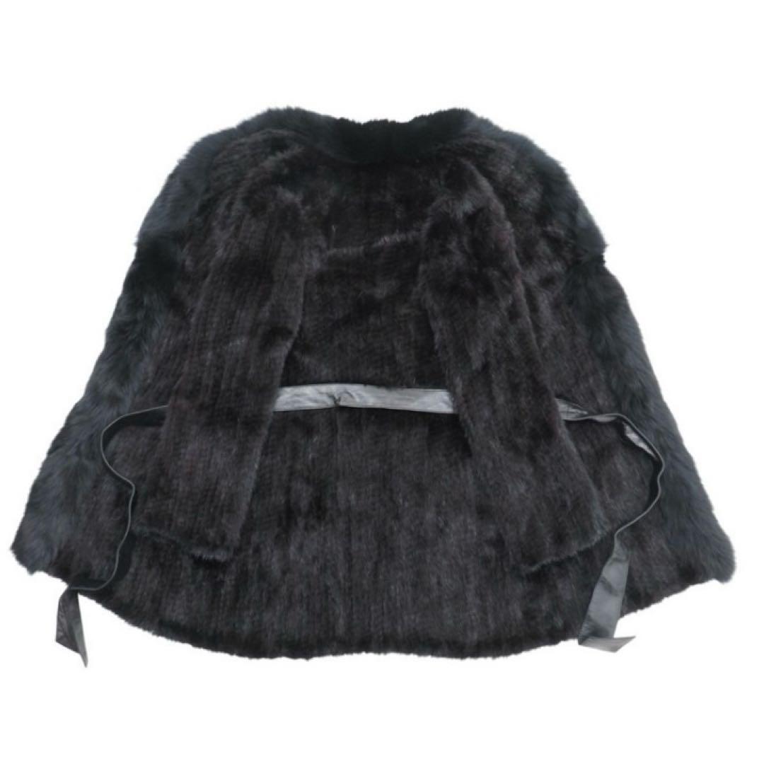 BUI 毛皮コート ミンクヤーン 衿:フォックスファー　S-M