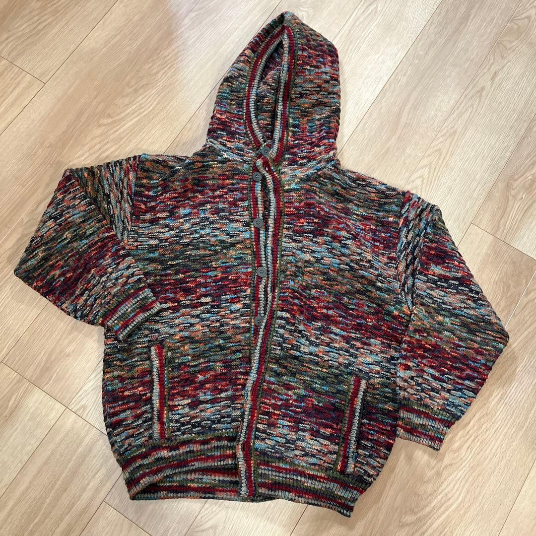 MISSONISPORTニットフードパーカー