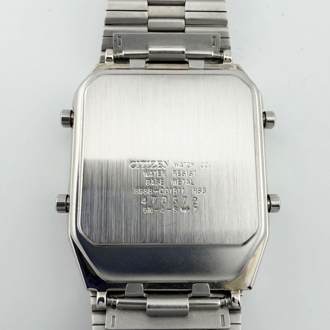 美品 シチズン アナデジテンプ 8988-001911 メンズ クォーツ腕時計