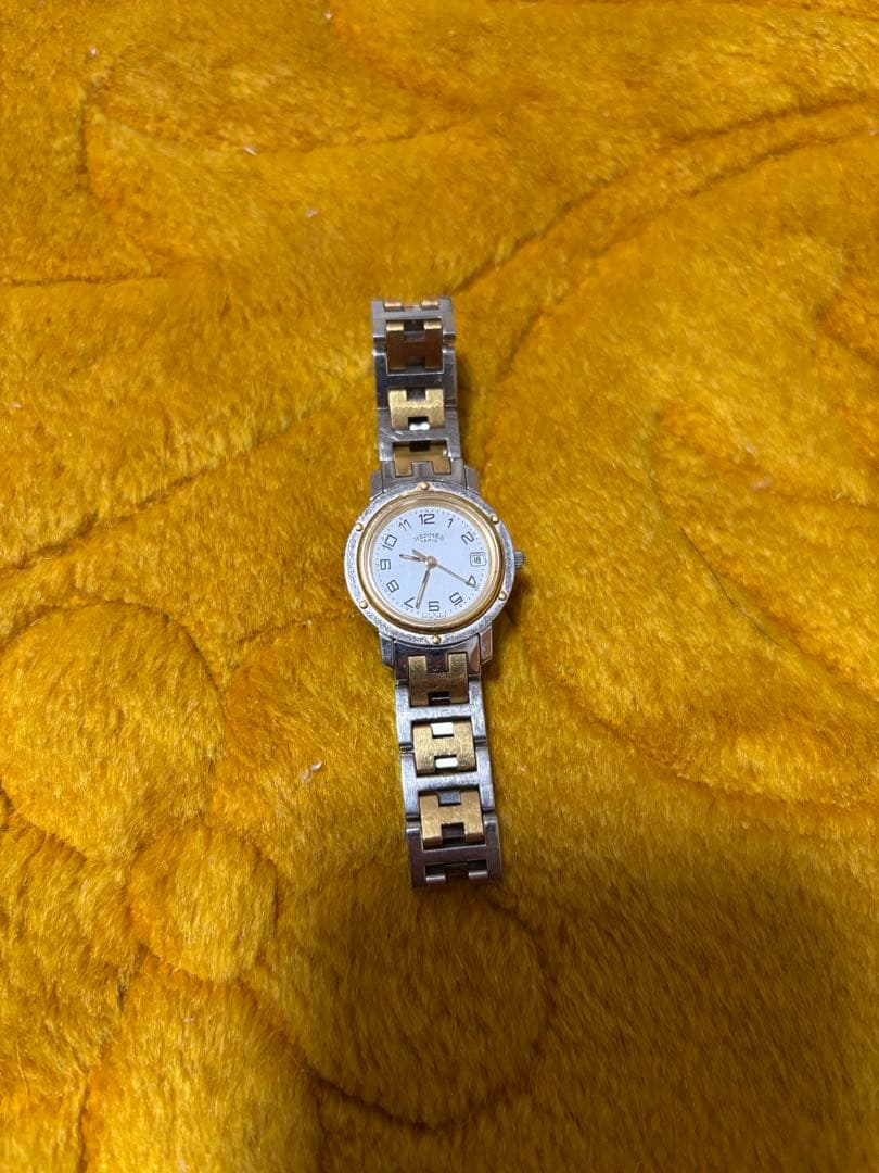 HERMES 時計 シルバー/ゴールド