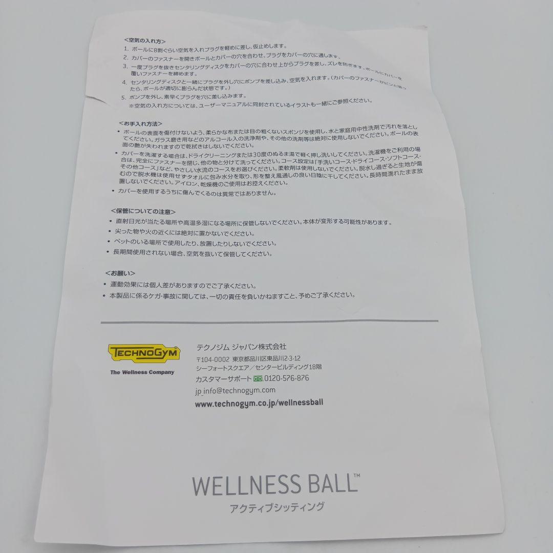 WELLNESS BALL　テクノジム アクティブシッティング