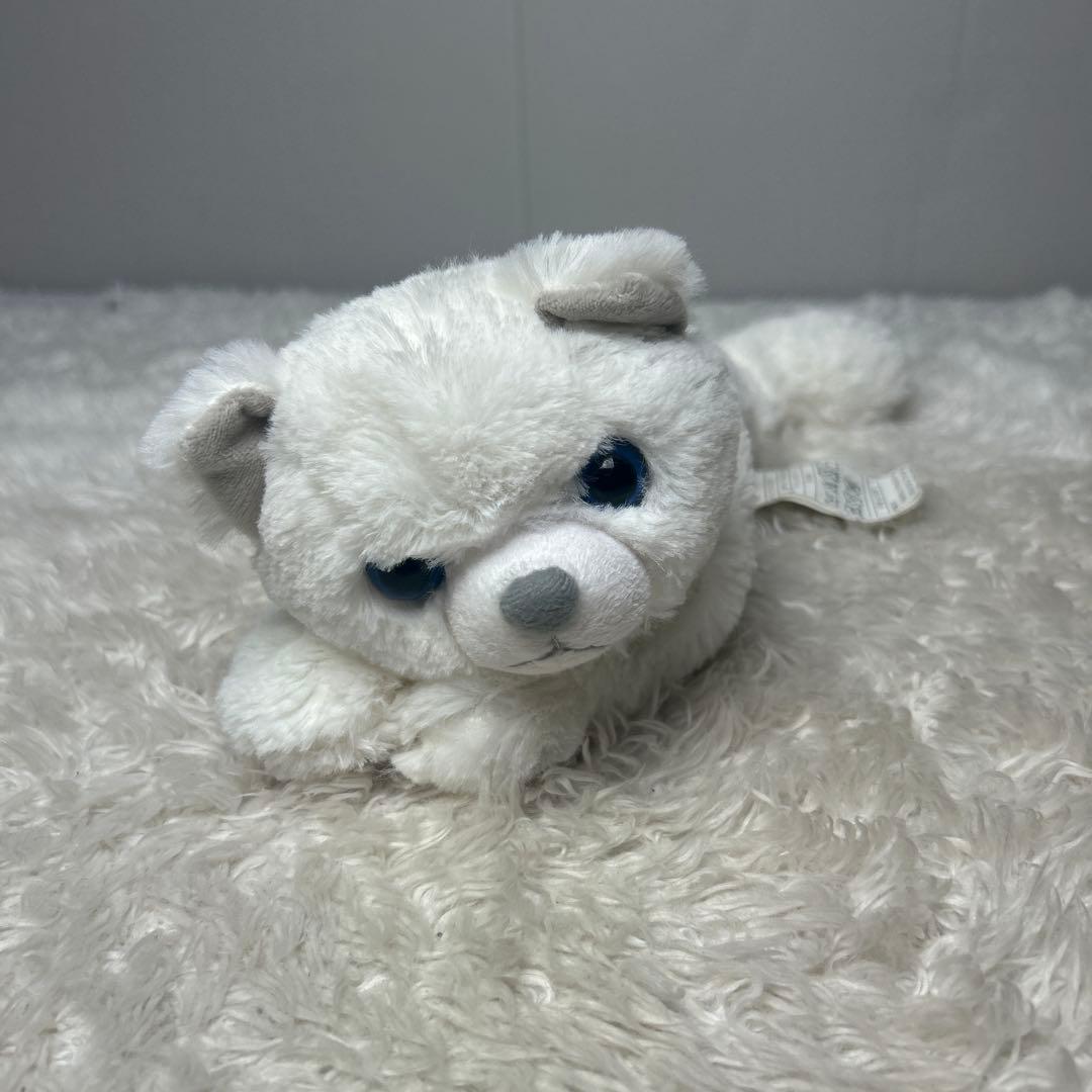 希少　廃盤品　ニトリ　クタクタヌイグルミ　猫　白猫　青