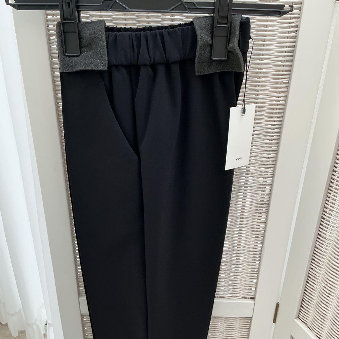 yori セレモニーピンタックパンツ　ブラック36 新品未使用