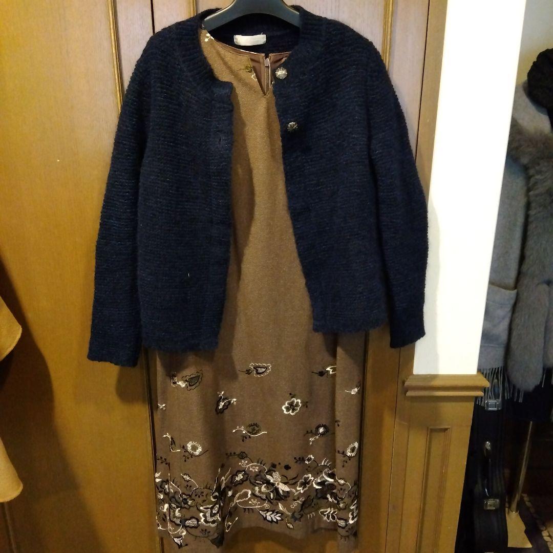 メ*6様 新品タグ付 イタリア製 アスペジ SCAPA刺繍ワンピ＋woolシャツ