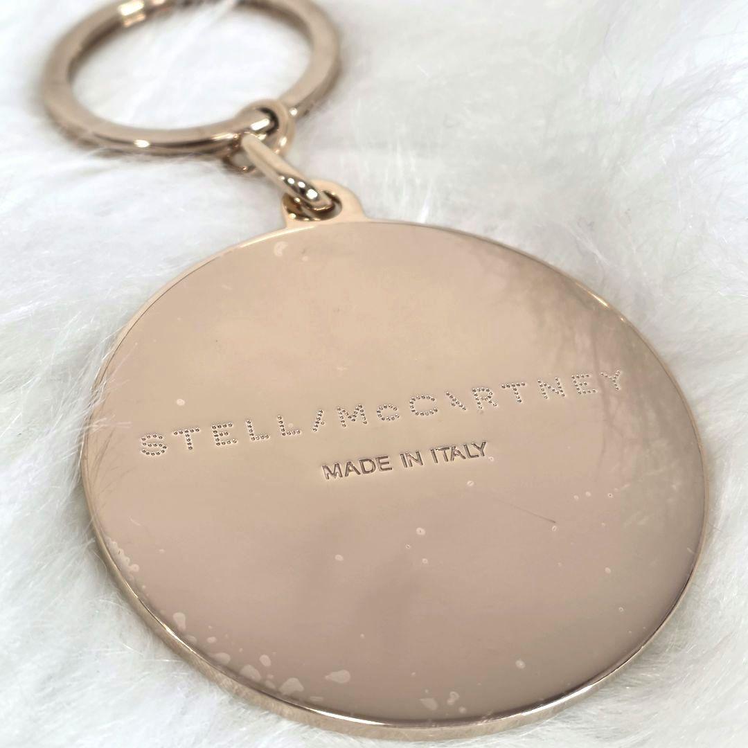 ステラマッカートニー　バック　チャーム　ホワイト　ロゴ　キー リング　鏡　アクセ