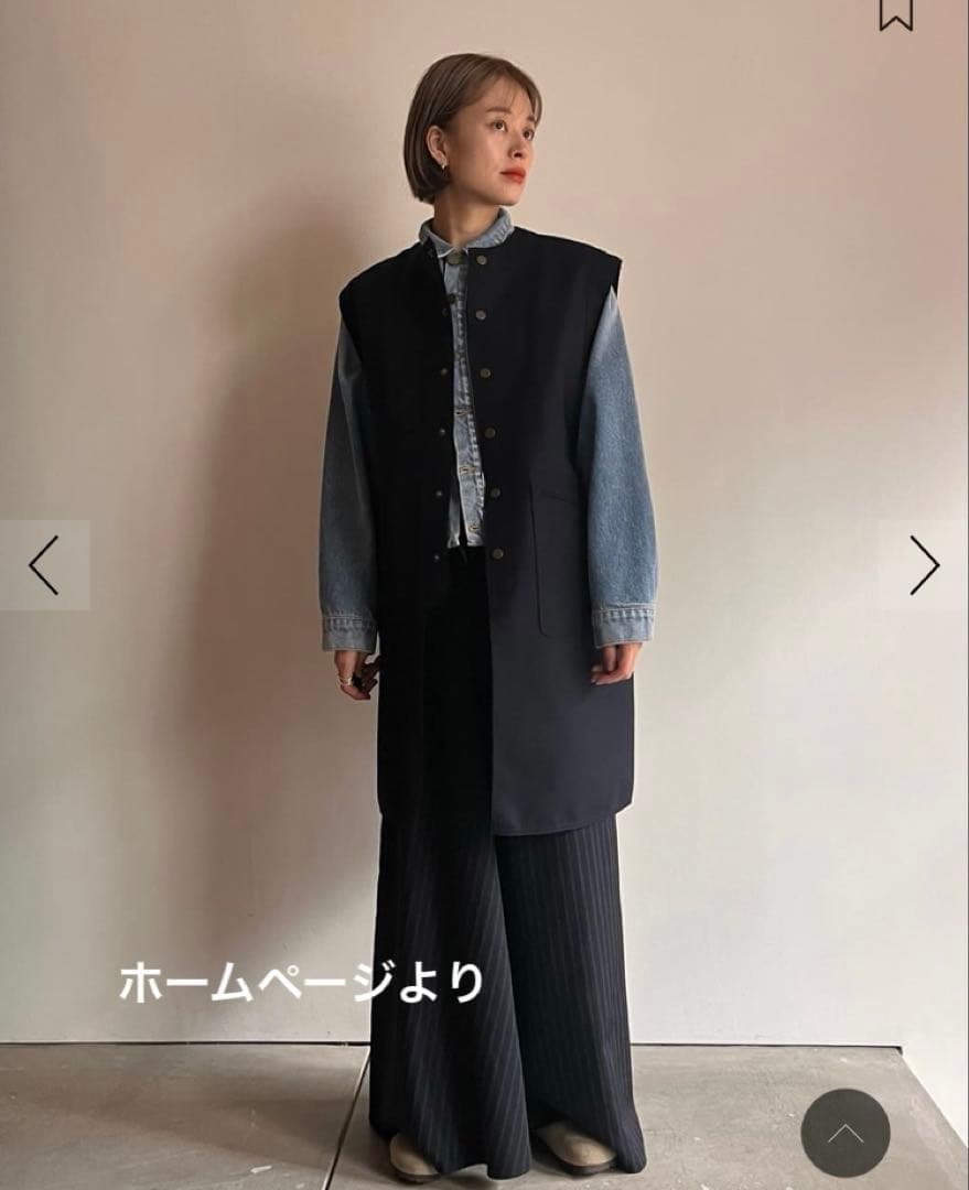 BACCA 黒ダブルクロスヘビーメルトン ミドルベスト36エディション別注色