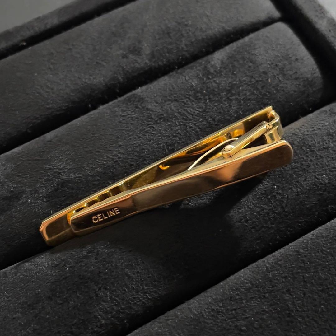 【希少】OLD CELINE セリーヌ コンビ ネクタイピン カフス 3点セット