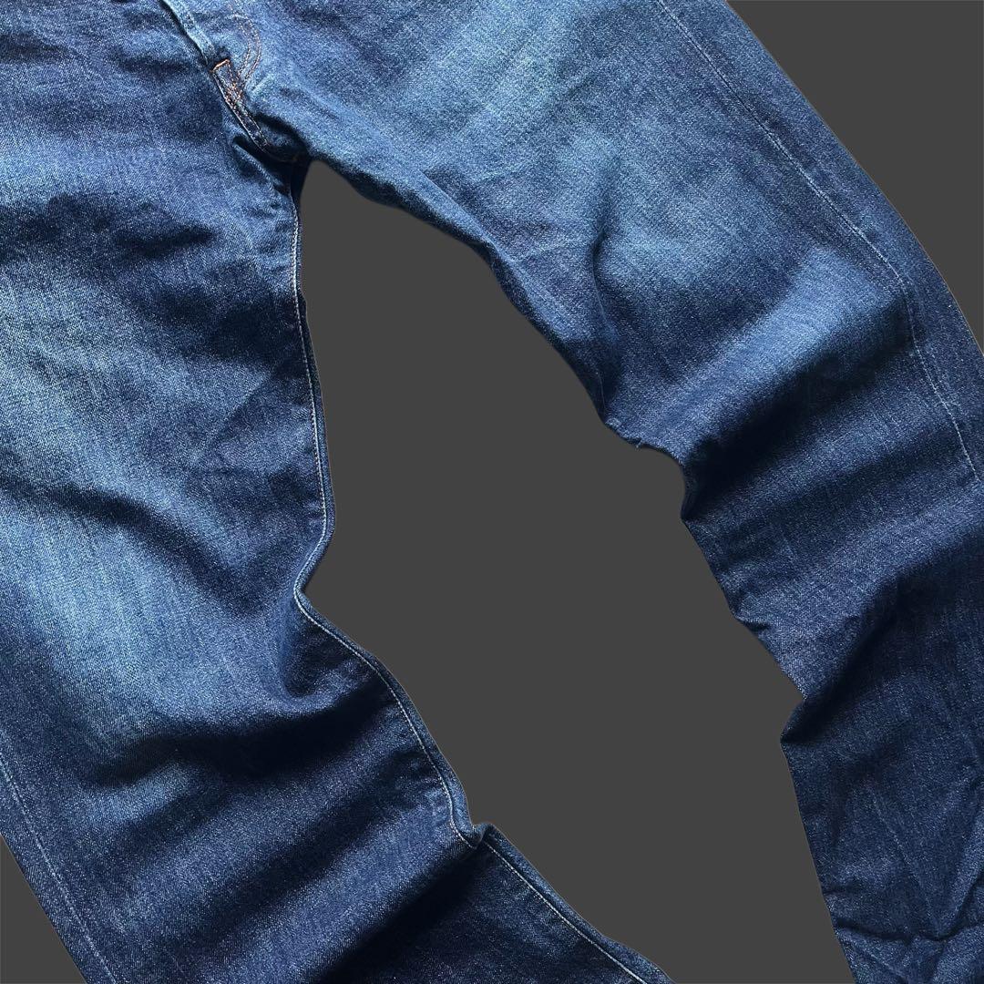 90s \"ダルチザン\" SD-301 極太 花柄ペイント デニムパンツ