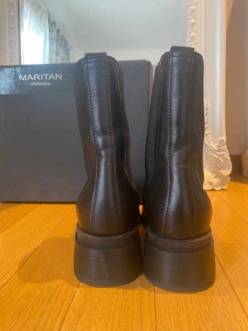 MARITAN VERONA 黒 サイドゴアブーツ 36