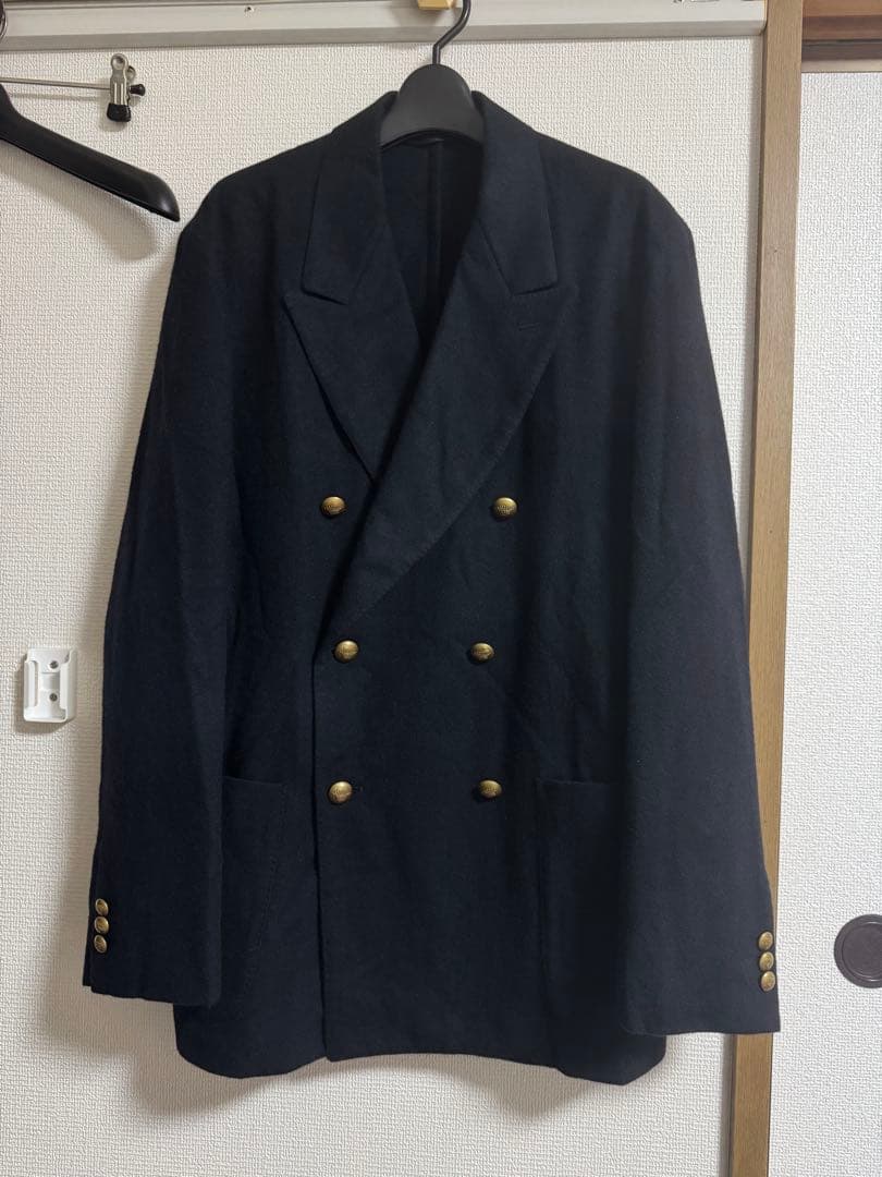 定価26.4万 COMOLI 22aw カシミヤネイビーダブルブレザー 4