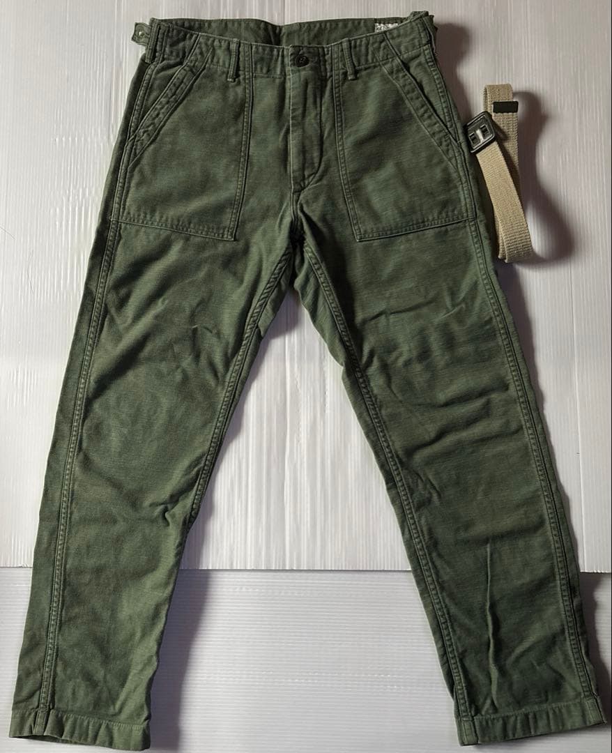 おまけ付【orSlow】SLIM FIT FATIGUE PANTS size2