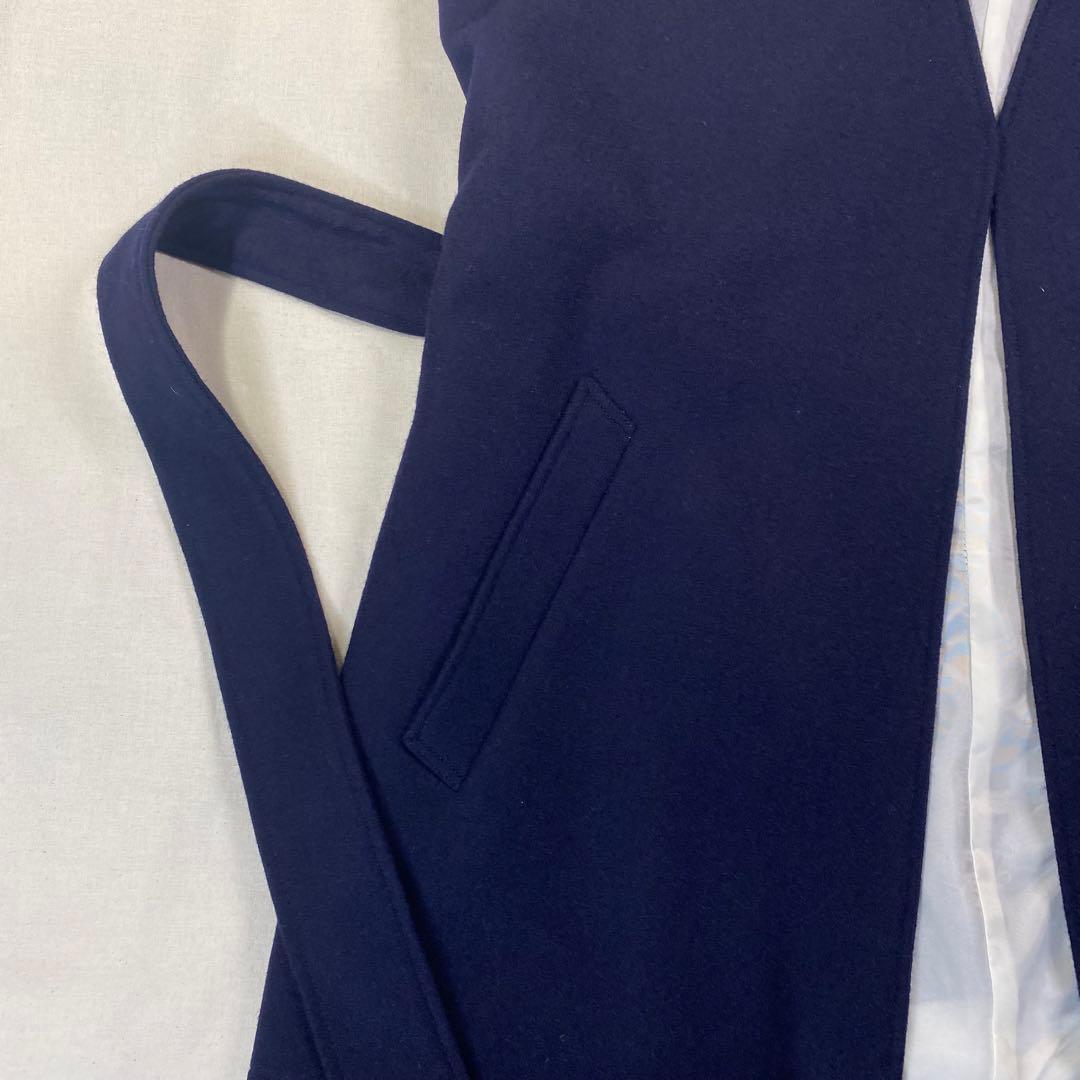 DIGAWEL ディガウェル　ベスト　ロング丈　ウール　メルトン　ネイビー　2