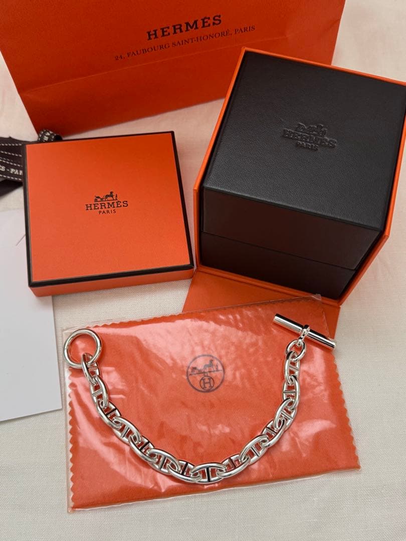 エルメス 新品　シェーヌダンクル ブレスレット GM 14コマ HERMES