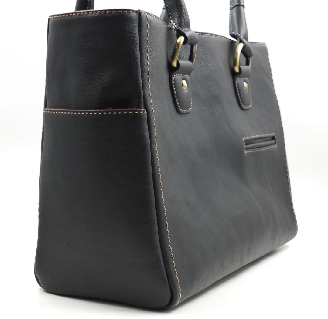 美品 土屋鞄 トーンオイルヌメ ミディアムトート トートバッグ 肩掛けバッグ