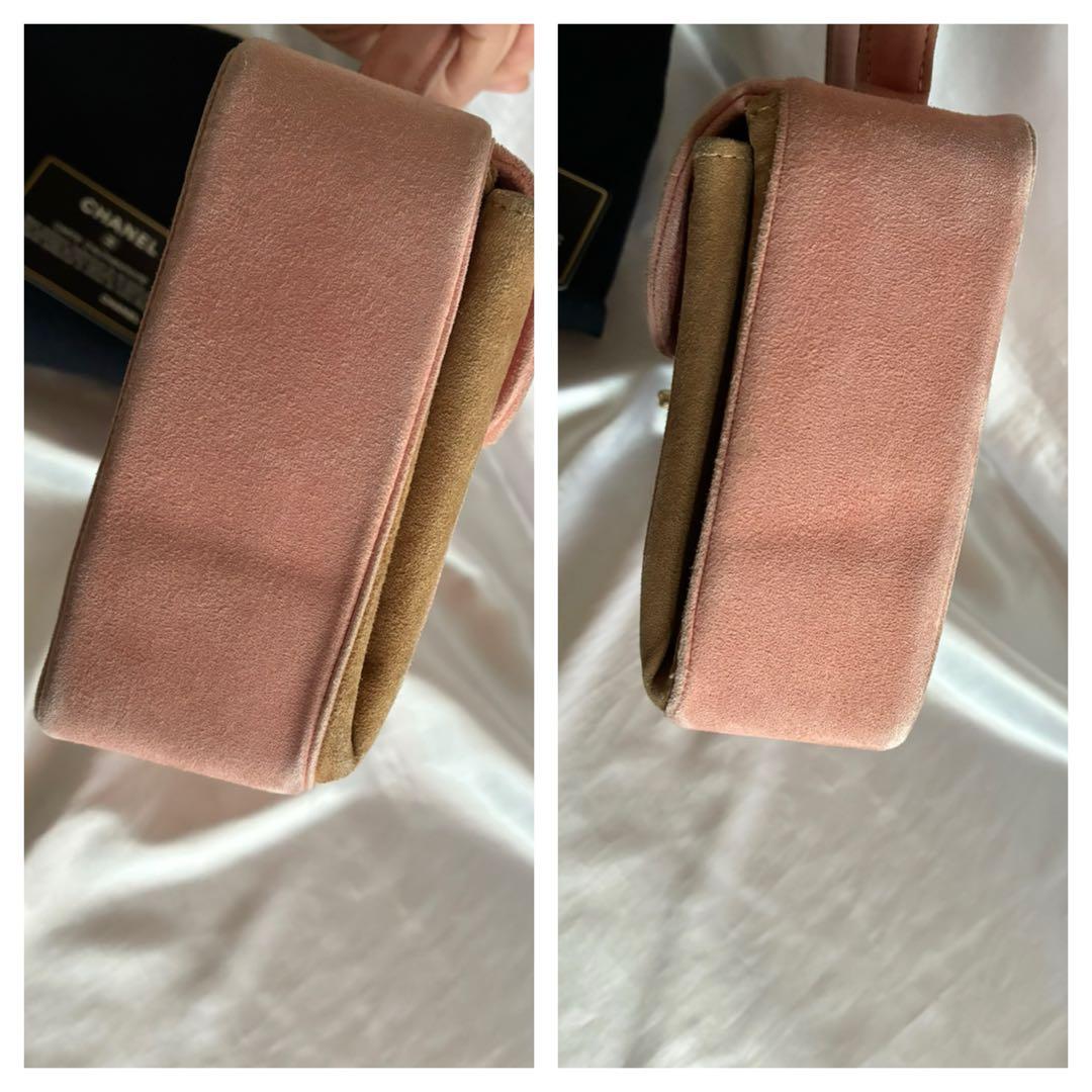 ローズマリー様♡CHANEL スエード　バイカラー　ハンドバッグ