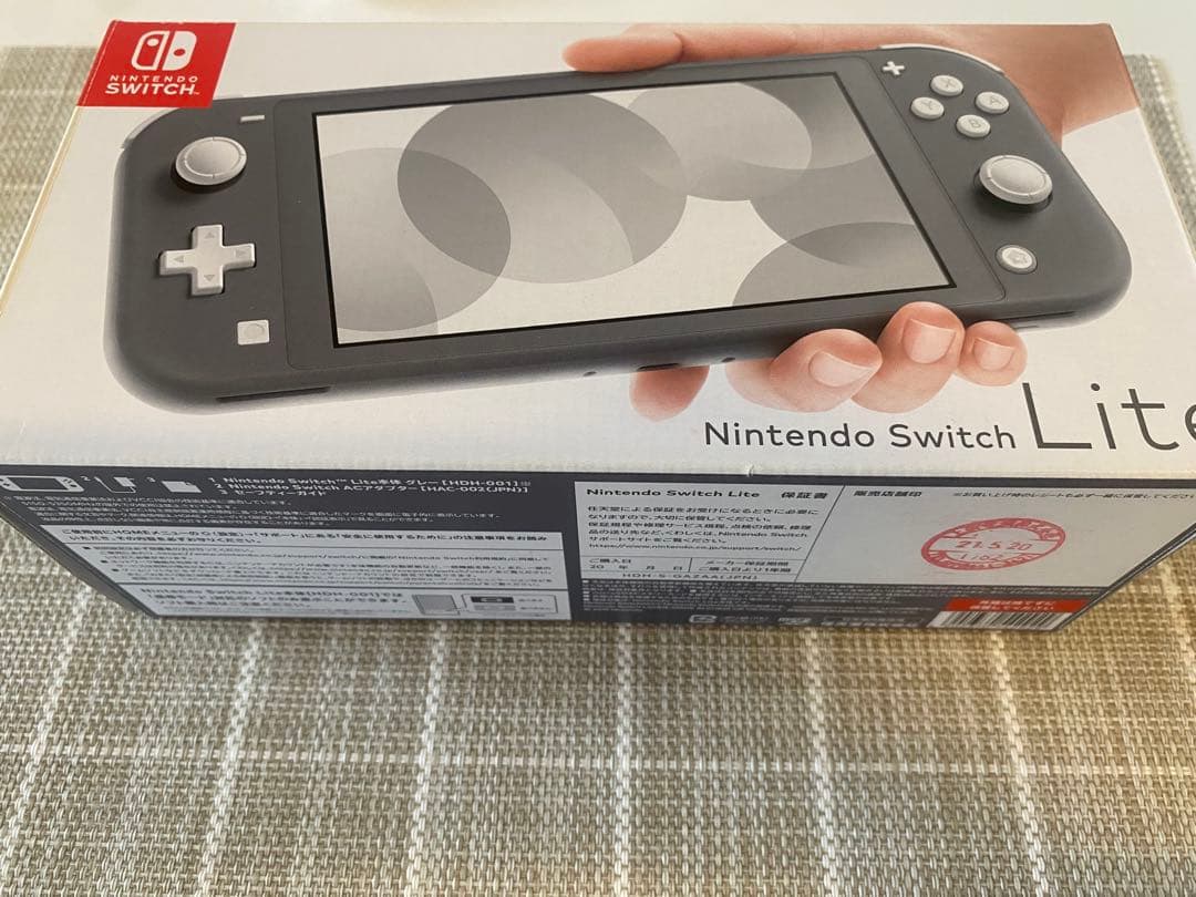 Nintendo Switch Lite グレー本体（動作良好・初期化済み）