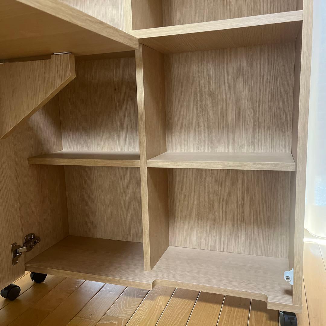 dinos ディノス 移動式デスク シェルフキャビネット 机 リモートワーク