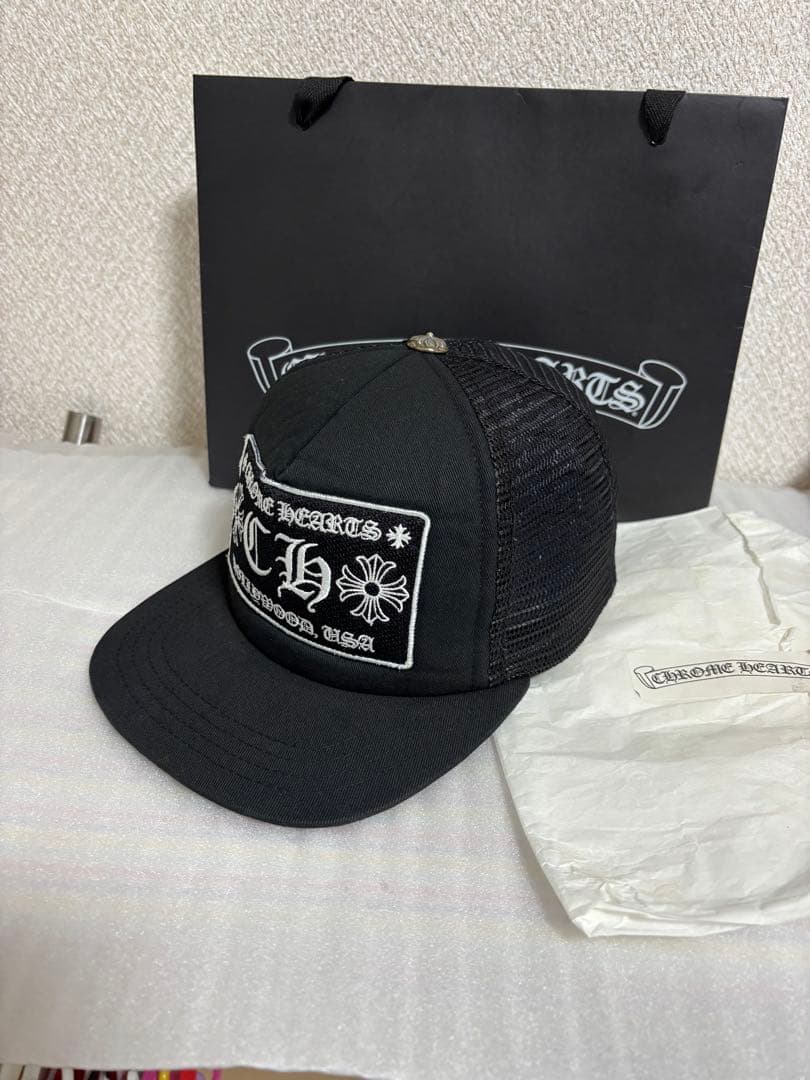 【大人気モデル】クロムハーツキャップ　ブラック　国内正規品