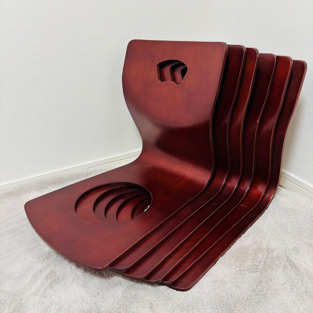 曲げ木　座椅子　6脚セット 旅館　居酒屋　レトロ　昭和　木製