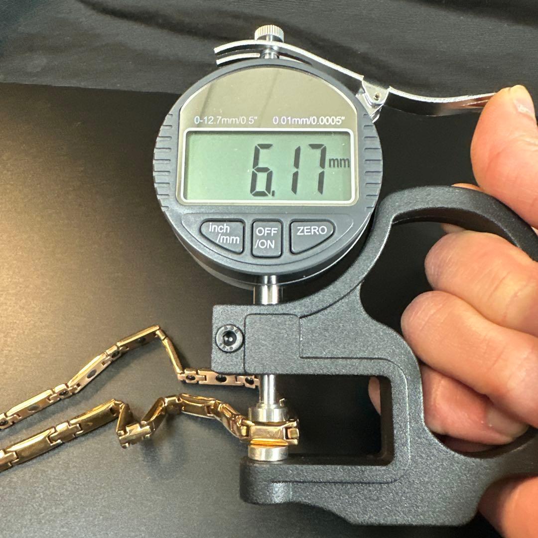 GAMMA ゴールドリンクチェーンネックレス中古　0017