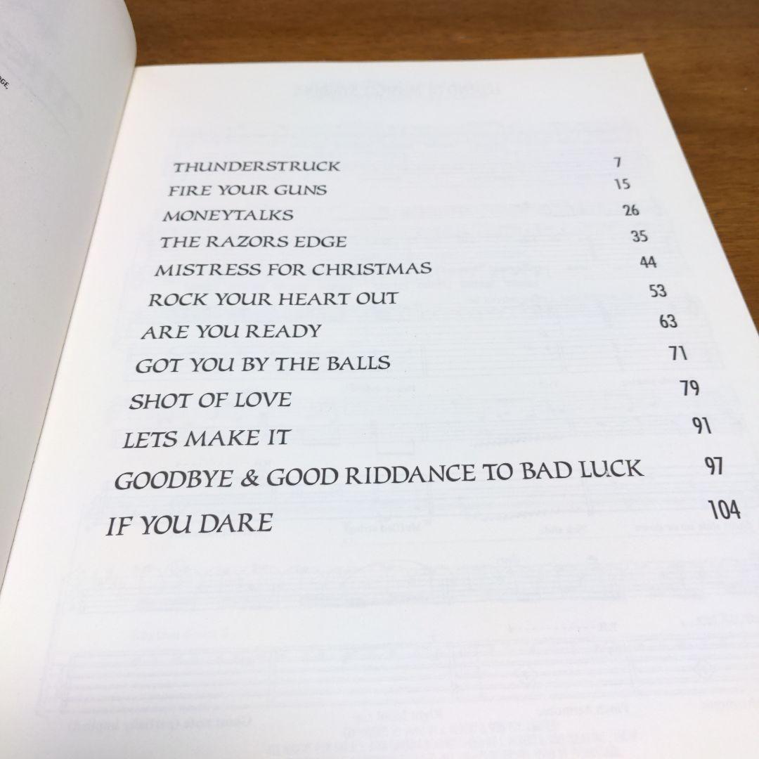 Ac⚡️Dc　The Razors Edge ギタースコア