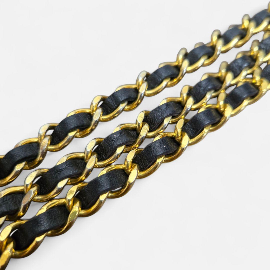 CHANEL シャネル 3連チェーンベルト 1984 CCココマーク ロゴベルト